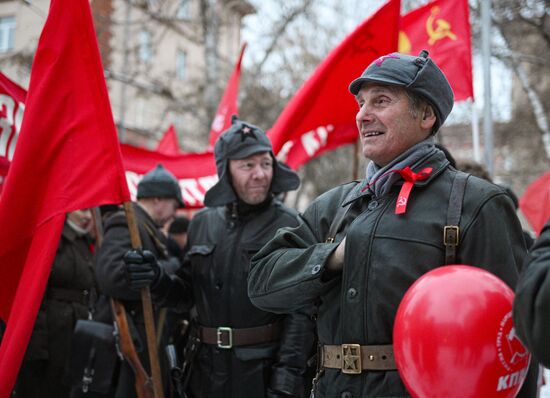 Russia October Revolution Anniversary