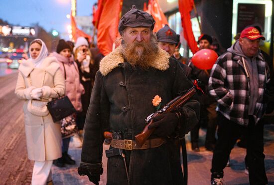 Russia October Revolution Anniversary