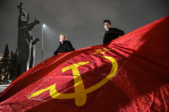 Russia October Revolution Anniversary