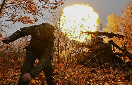 Russia Ukraine Military Operation Artillery Unit