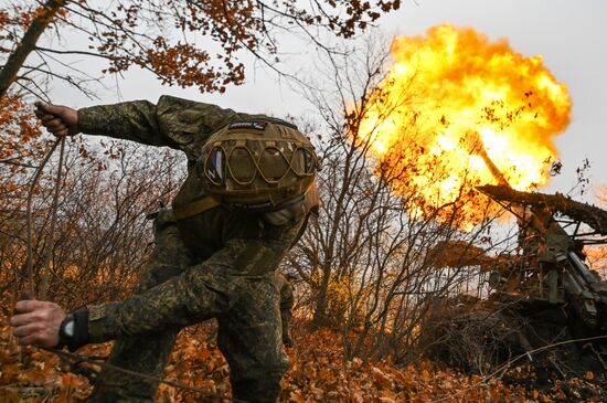 Russia Ukraine Military Operation Artillery Unit