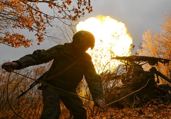 Russia Ukraine Military Operation Artillery Unit