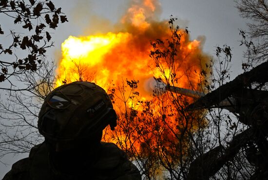 Russia Ukraine Military Operation Artillery Unit