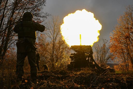 Russia Ukraine Military Operation Artillery Unit