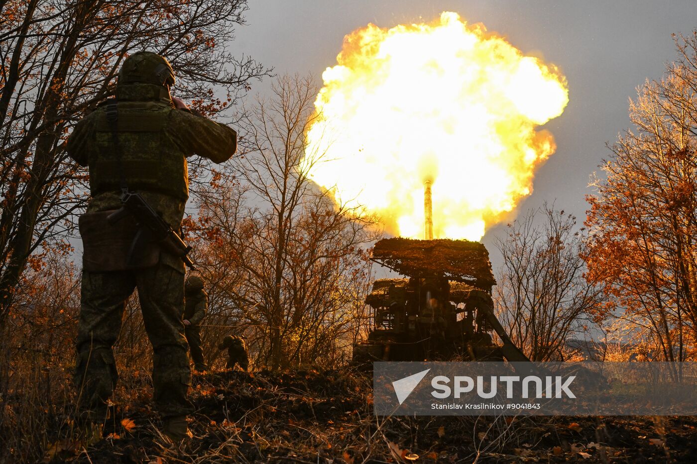 Russia Ukraine Military Operation Artillery Unit