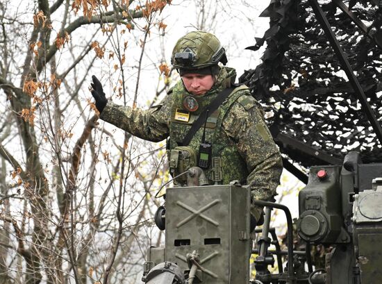 Russia Ukraine Military Operation Artillery Unit