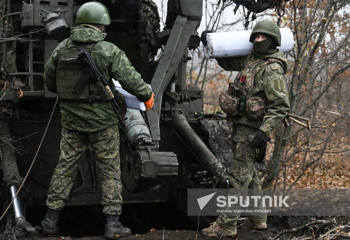 Russia Ukraine Military Operation Artillery Unit