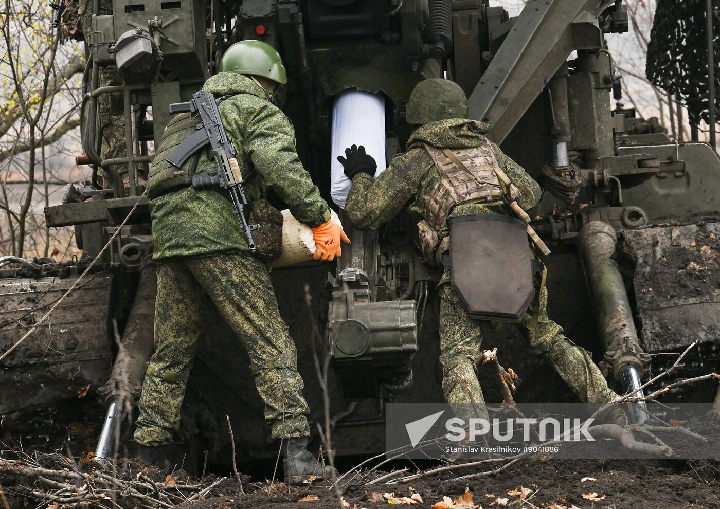 Russia Ukraine Military Operation Artillery Unit
