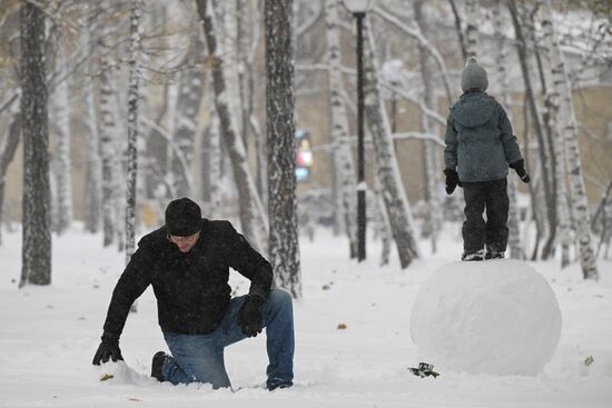 Russia Weather Snowfall