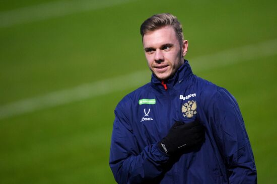 Russia Soccer Friendly Russia Training