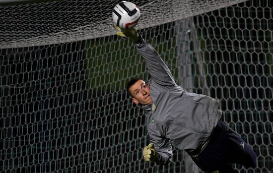 Russia Soccer Friendly Russia Training