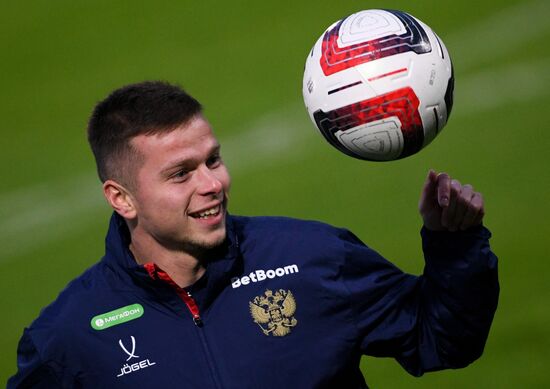 Russia Soccer Friendly Russia Training