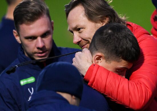 Russia Soccer Friendly Russia Training