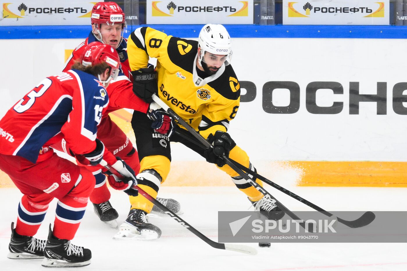 Russia Ice Hockey Kontinental League CSKA - Severstal