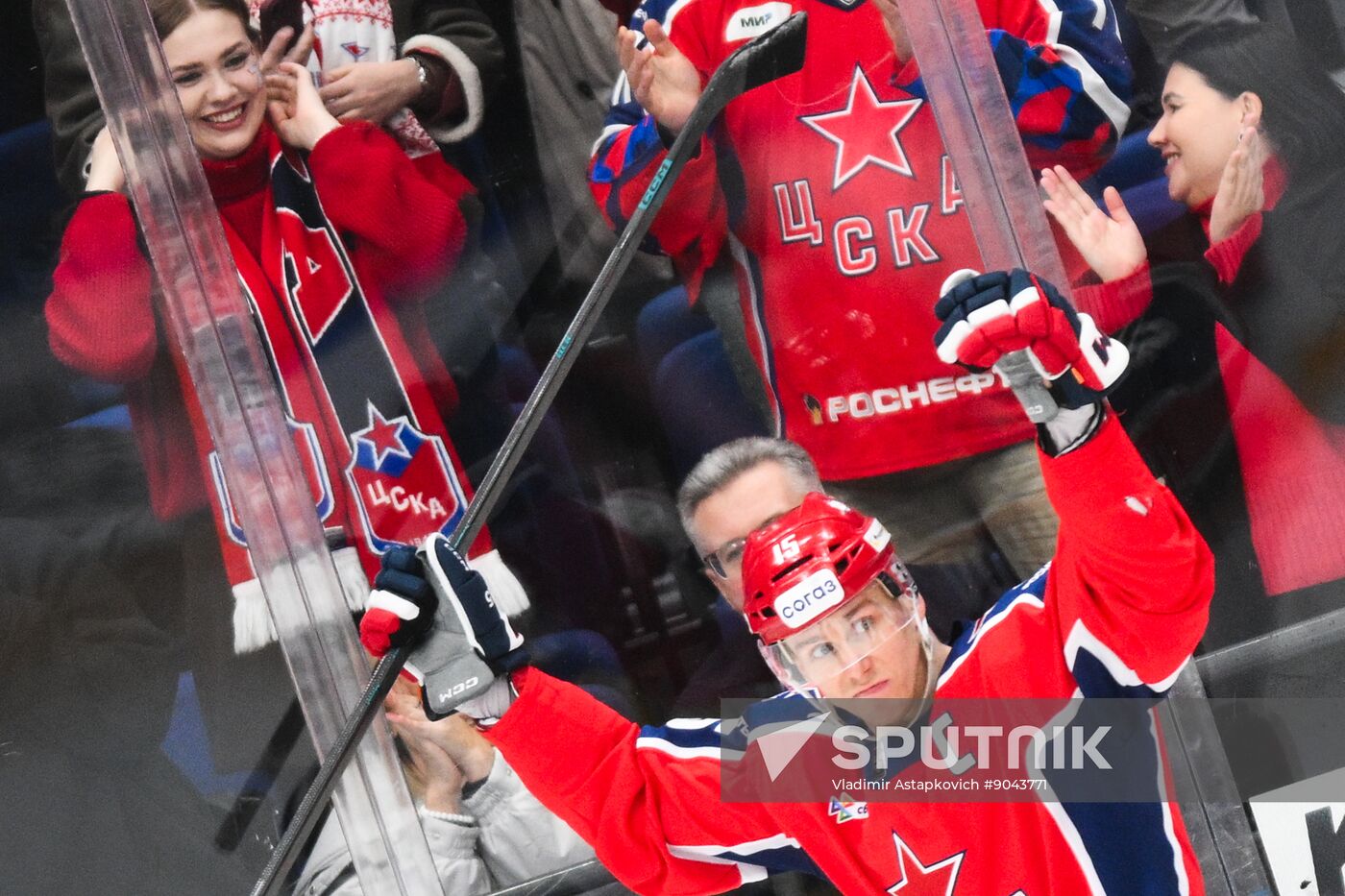 Russia Ice Hockey Kontinental League CSKA - Severstal