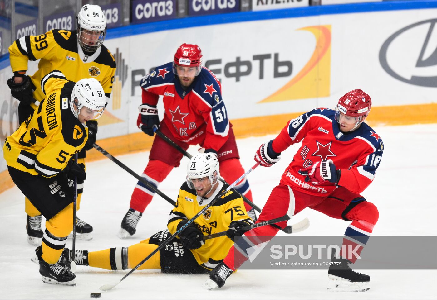 Russia Ice Hockey Kontinental League CSKA - Severstal