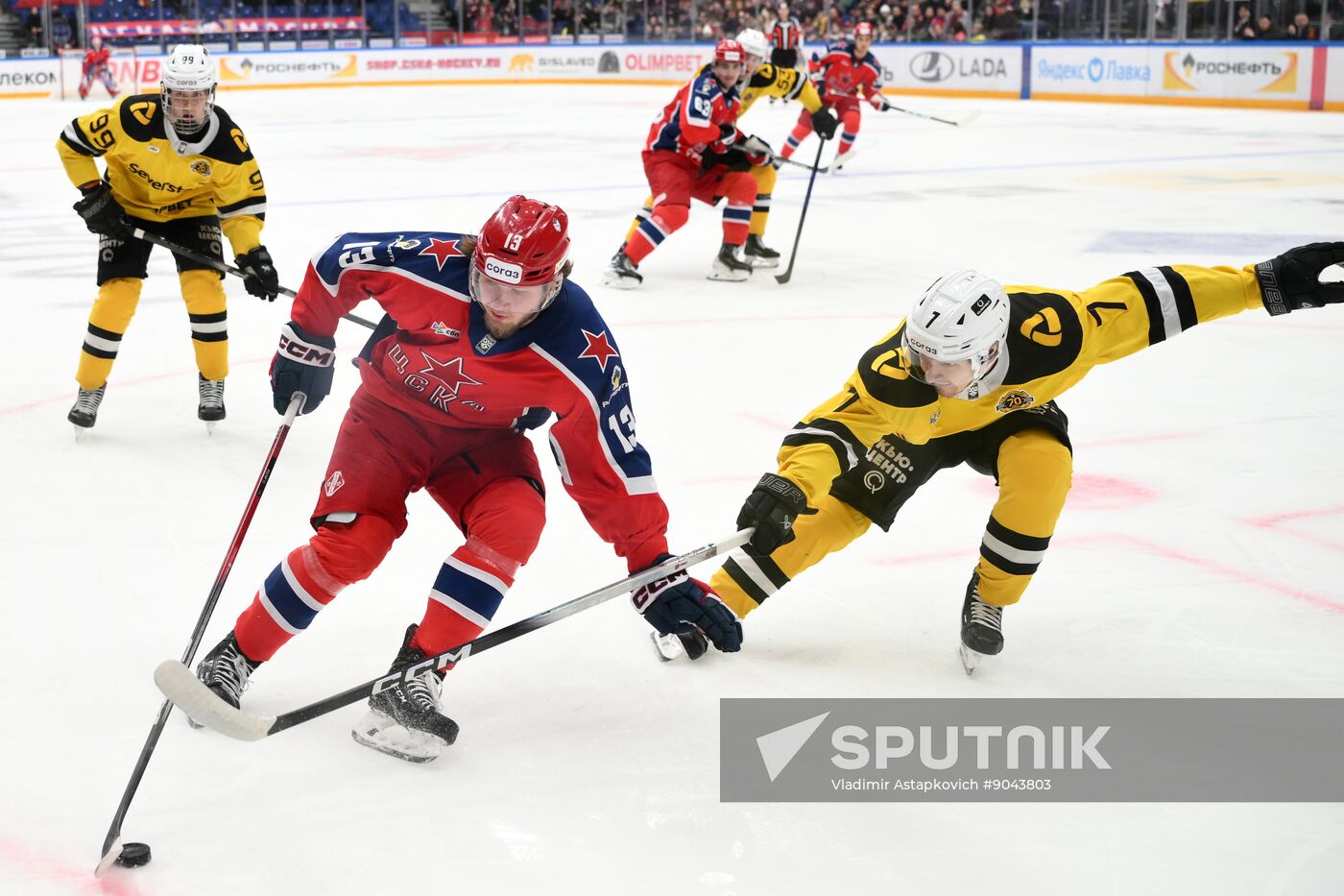 Russia Ice Hockey Kontinental League CSKA - Severstal