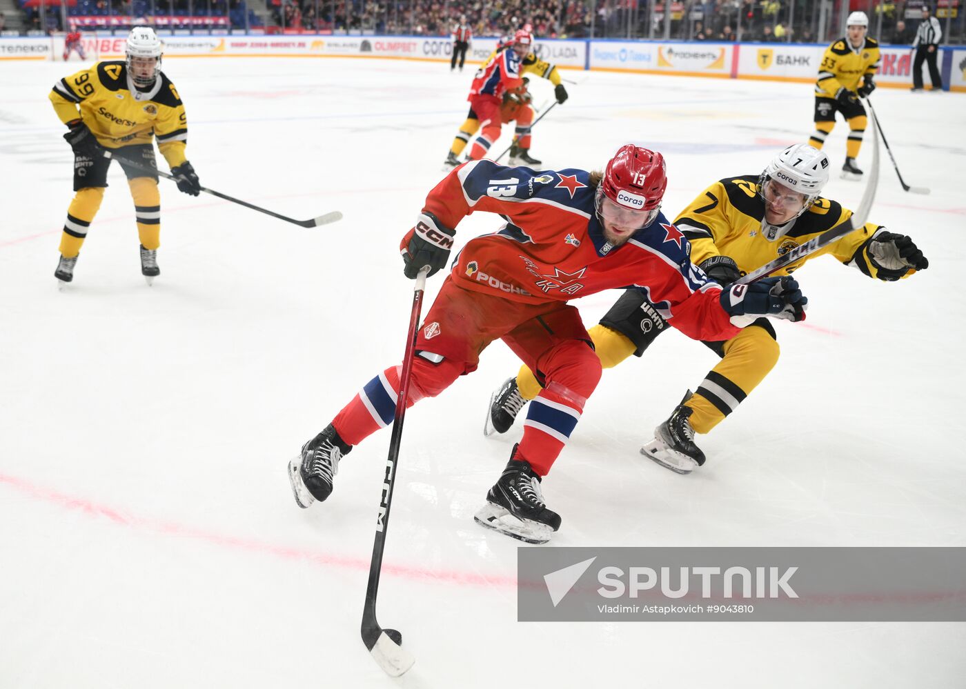 Russia Ice Hockey Kontinental League CSKA - Severstal