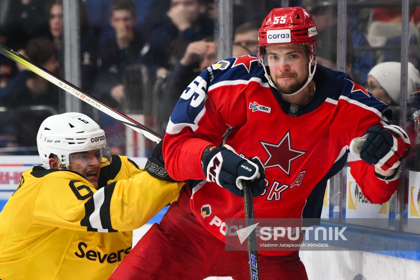 Russia Ice Hockey Kontinental League CSKA - Severstal
