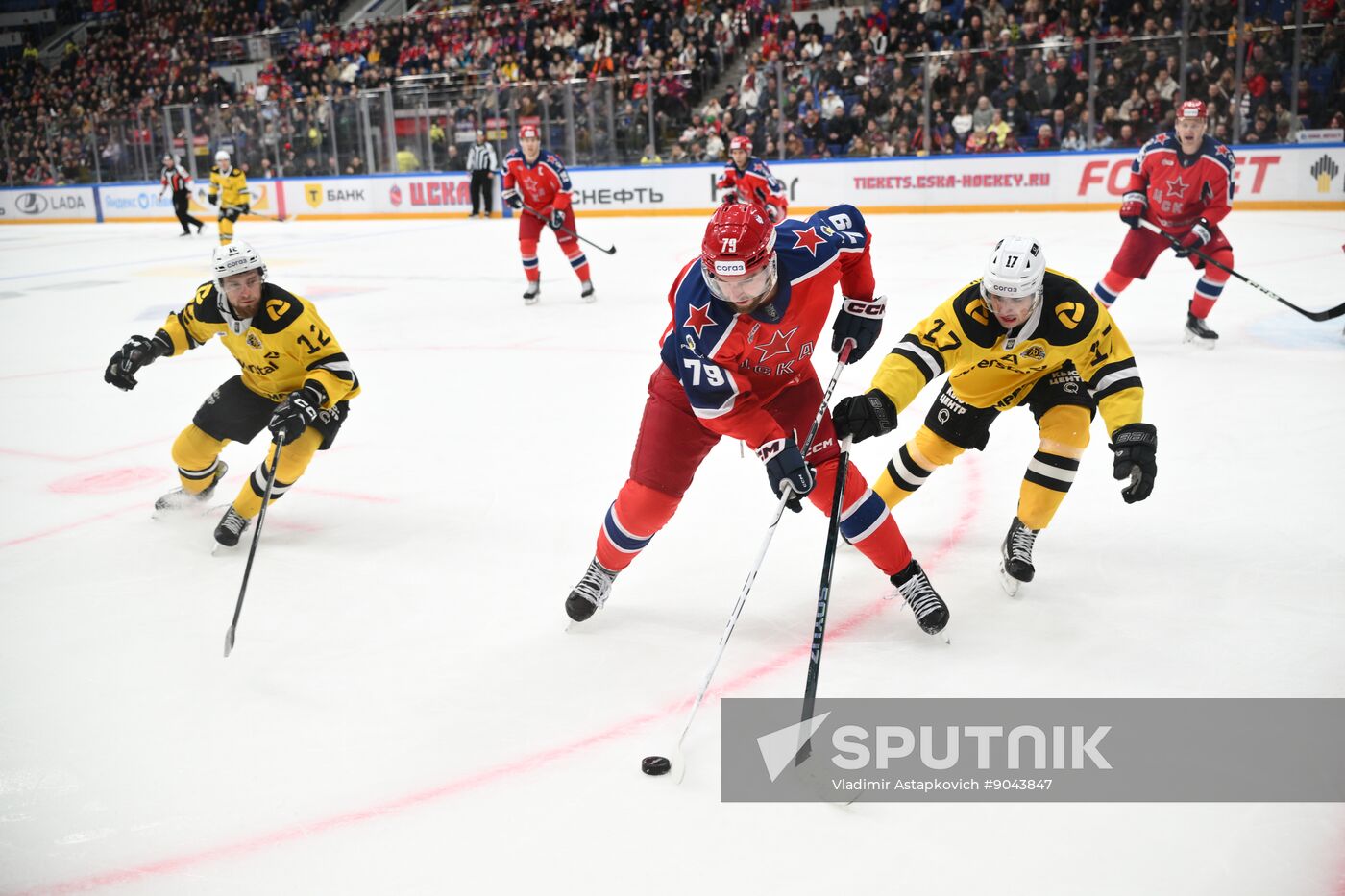Russia Ice Hockey Kontinental League CSKA - Severstal
