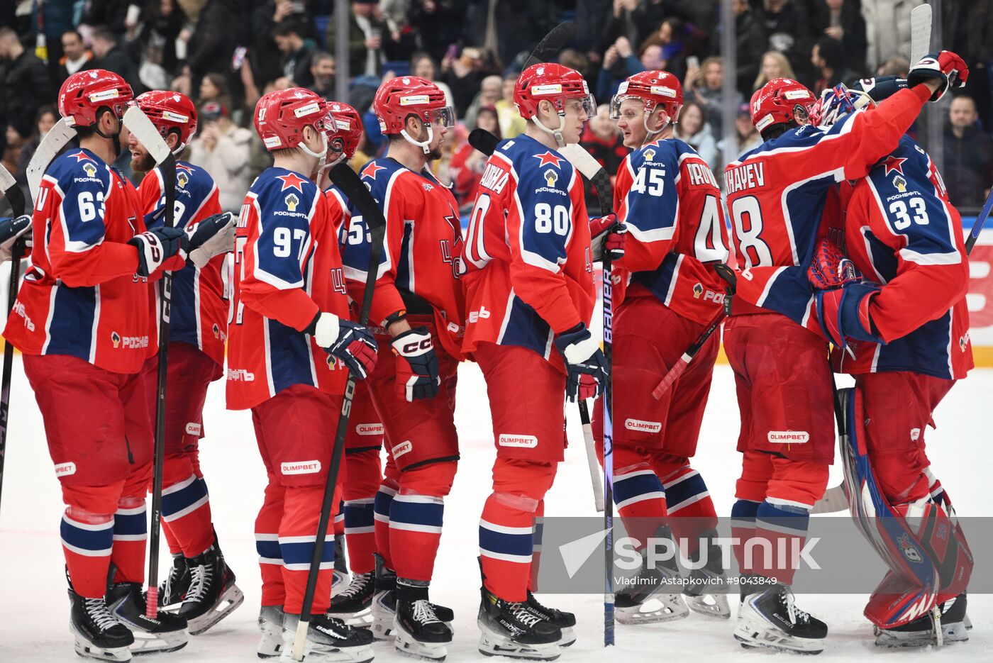 Russia Ice Hockey Kontinental League CSKA - Severstal
