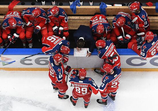 Russia Ice Hockey Kontinental League CSKA - Severstal