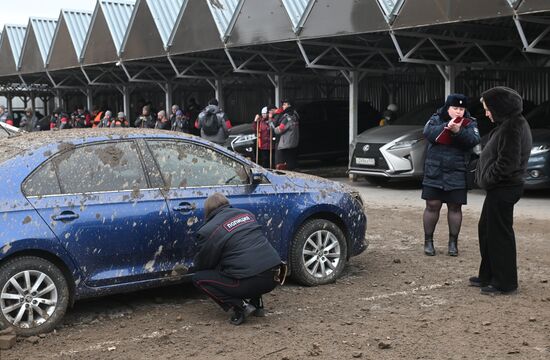 Russia Ice Complex Pillar Collapse