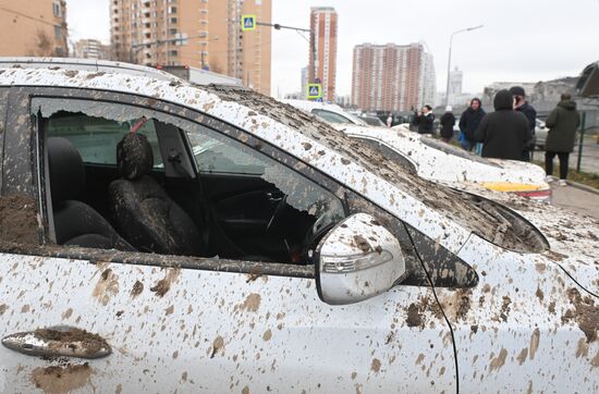 Russia Ice Complex Pillar Collapse