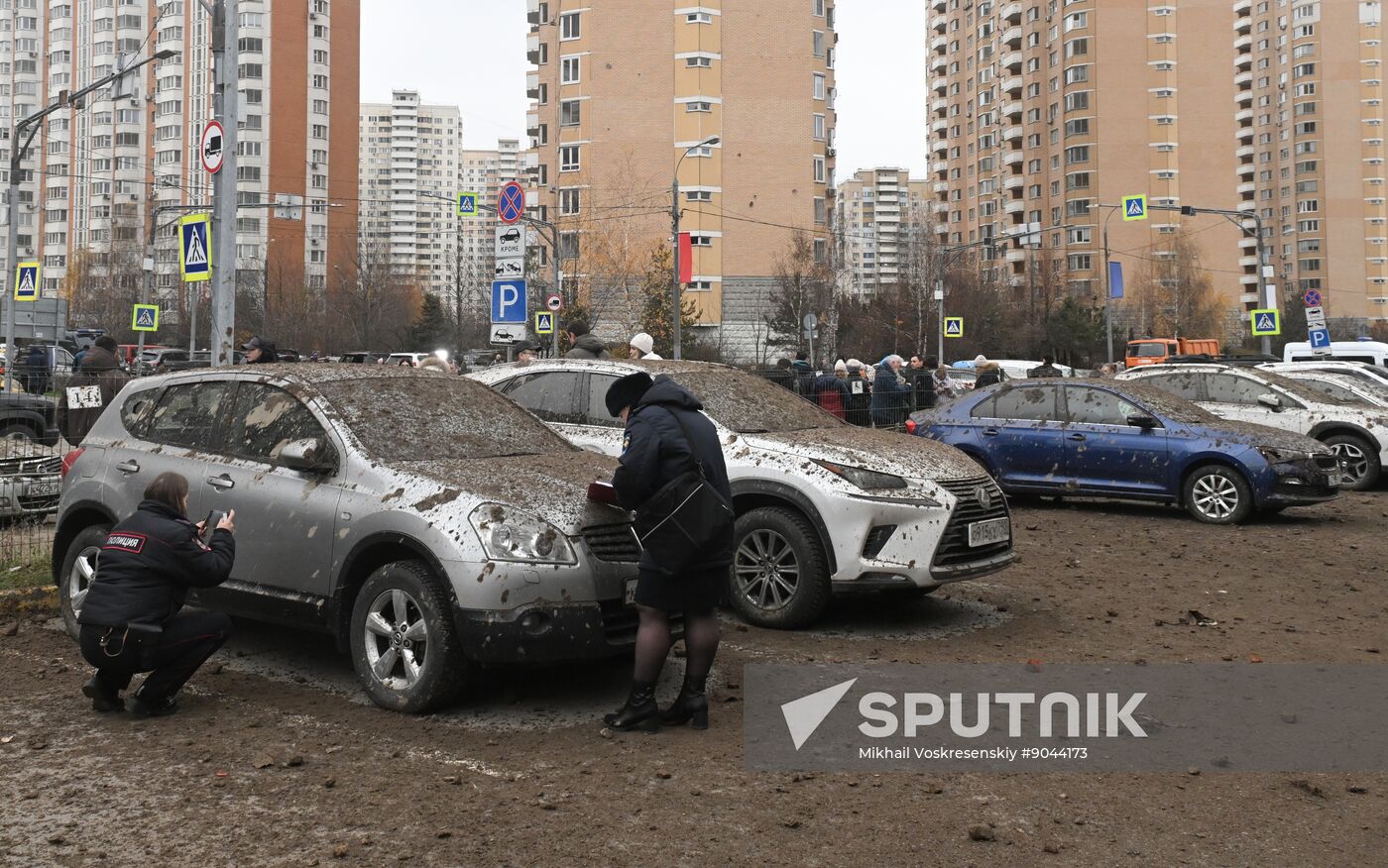 Russia Ice Complex Pillar Collapse