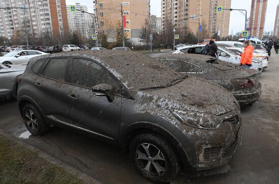 Russia Ice Complex Pillar Collapse