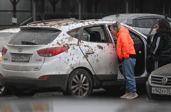 Russia Ice Complex Pillar Collapse