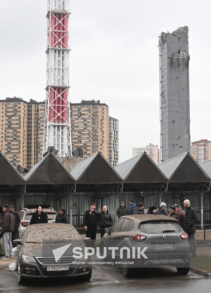 Russia Ice Complex Pillar Collapse