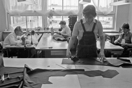 Tailor's shop in Banga fishing collective farm