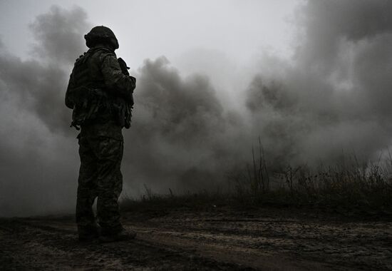 Russia Ukraine Military Operation RCB Troops Training