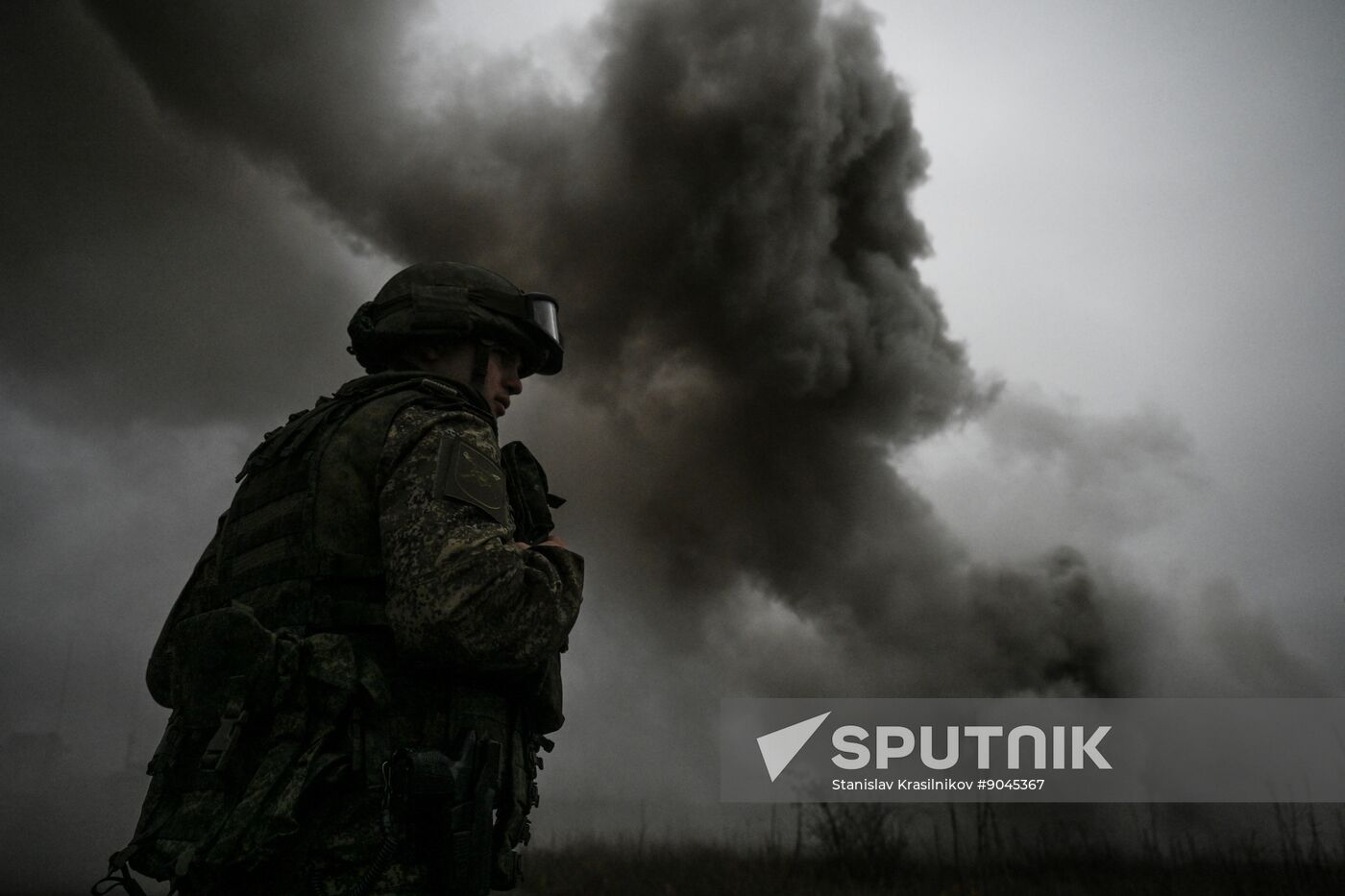 Russia Ukraine Military Operation RCB Troops Training