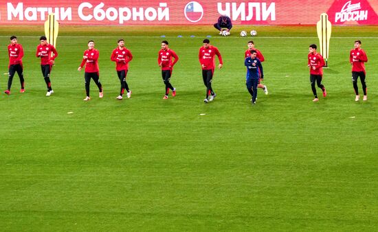Russia Soccer Friendly Chile Training