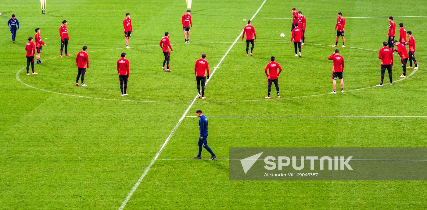 Russia Soccer Friendly Chile Training