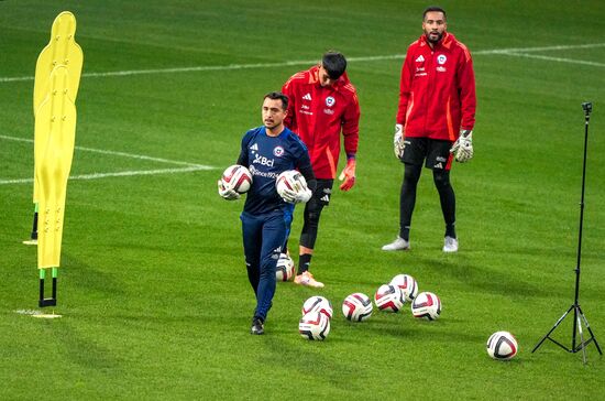 Russia Soccer Friendly Chile Training