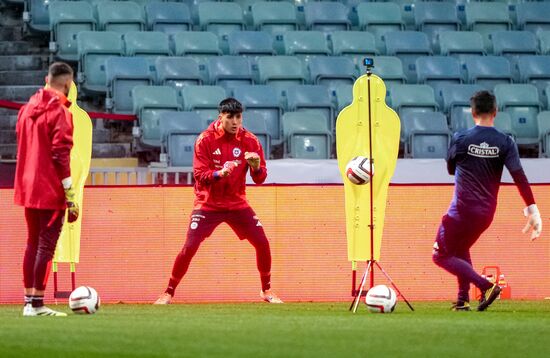 Russia Soccer Friendly Chile Training