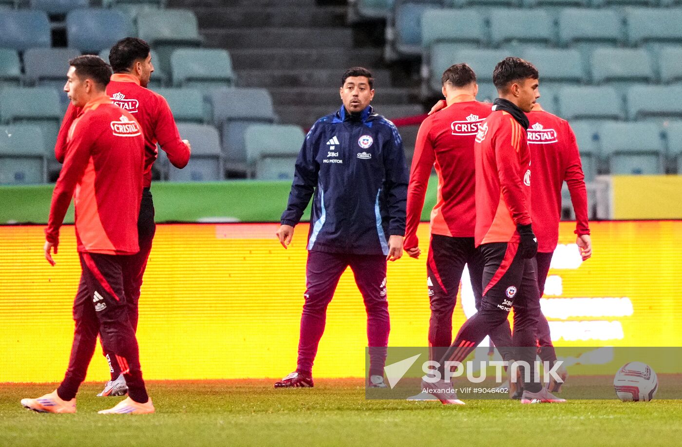 Russia Soccer Friendly Chile Training