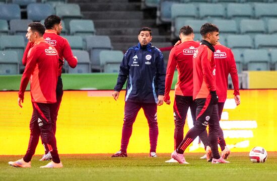 Russia Soccer Friendly Chile Training