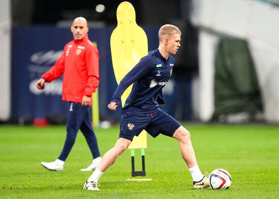 Russia Soccer Friendly Russia Training