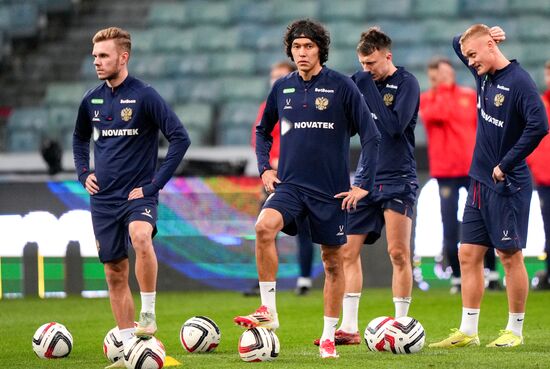 Russia Soccer Friendly Russia Training