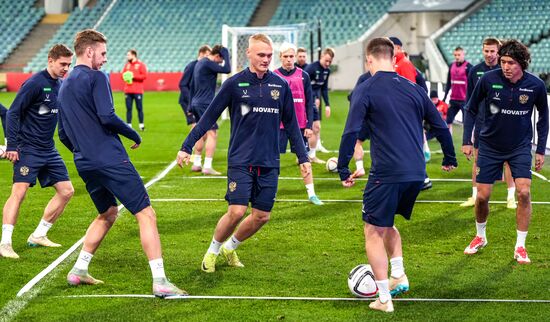 Russia Soccer Friendly Russia Training