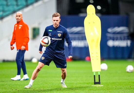 Russia Soccer Friendly Russia Training