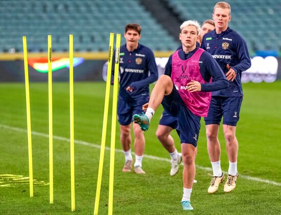 Russia Soccer Friendly Russia Training