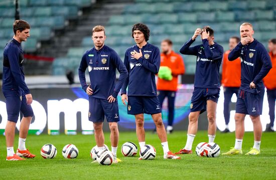 Russia Soccer Friendly Russia Training