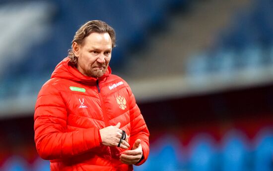 Russia Soccer Friendly Russia Training