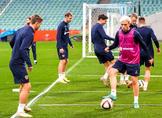 Russia Soccer Friendly Russia Training