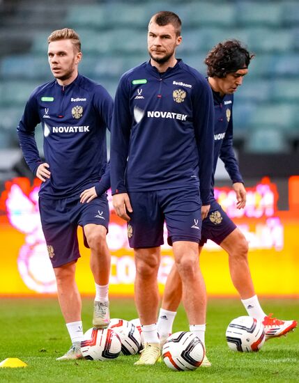 Russia Soccer Friendly Russia Training